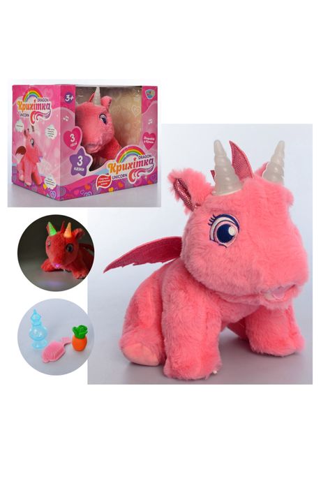 Единорог дракошка Unicorn Bambi 28cм интерактивный музыкальный