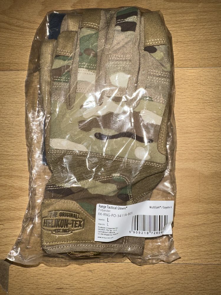 Rękawice Helikon Range Tactical - MultiCam/Coyote L