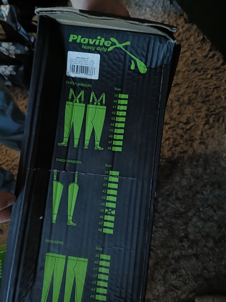 WODERY wędkarskie WR 02 PROS Super Mocne rozm.45