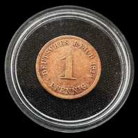 Moeda de 1 Pfennig - 1914 - Império Alemão