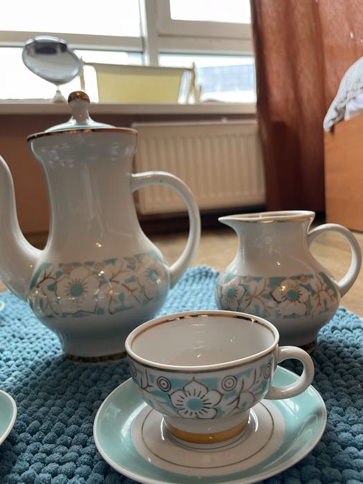 Кавовий фарфоровий сервіз довбиш рсср