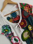 Desigual bluzka damska krótki rękaw L