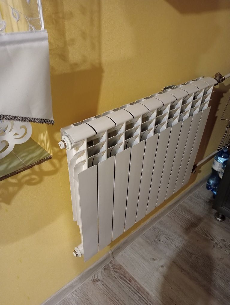 Grzejnik aluminiowy 10 żeber uzbrojony