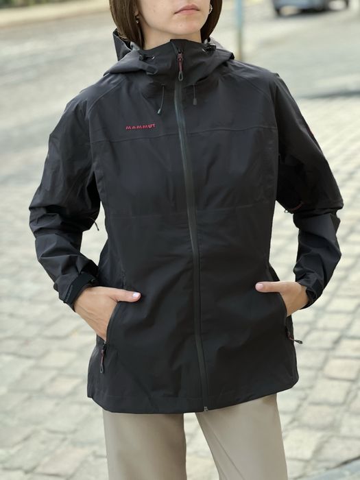 Куртка Mammut жіноча gore-tex оригінал нова трекінгова вітровка чорна
