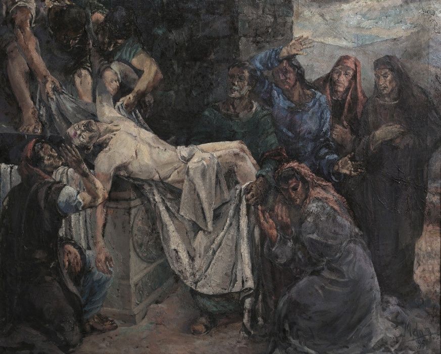 Óleo Sobre Tela Morte de Cristo