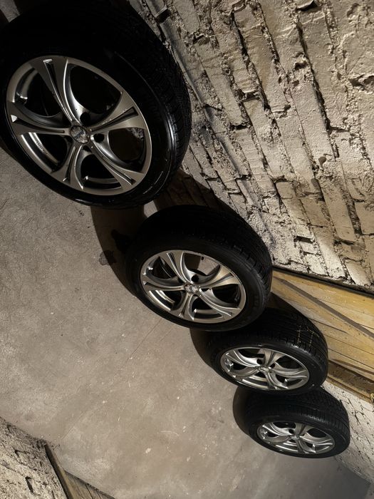 Felgi Alutec 17” 5x114,3 ET45 + opony zimowe, do regeneracji