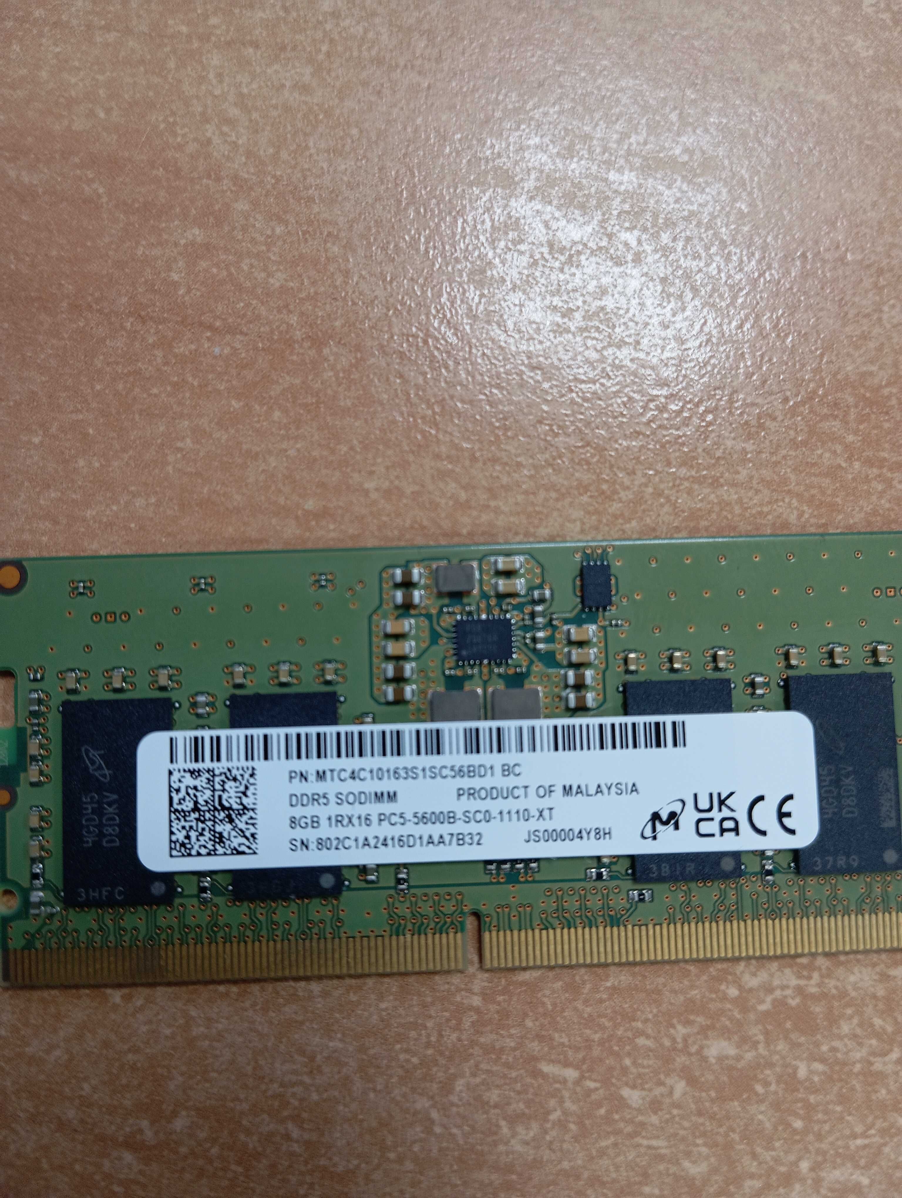 DDR5 пам'ять для ноутбуку PC5-5600B 16Gb(kit 2x8Gb)