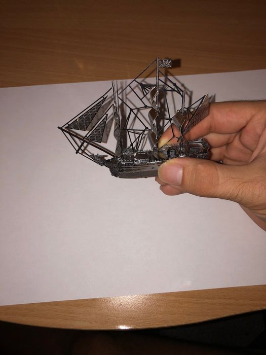 Пиратский корабль Black Pearl, 3D металлический конструктор