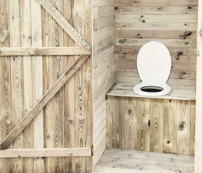 Toaleta drewniana WC ogrodowe 90 x 100 cm