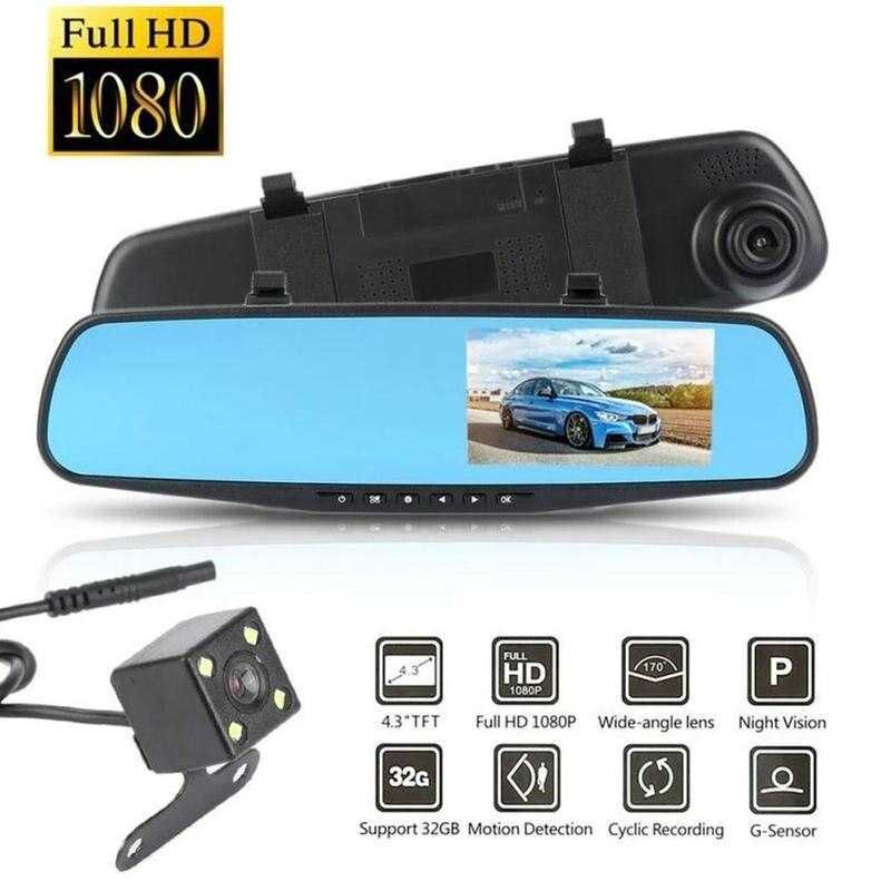 Retrovisor com câmara/dashcam e ecrã incorporado * FULL HD * NOVO