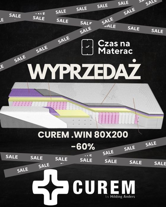 Materac Curem .WIN 80x200 wyprzedaz ekspozycji -60%