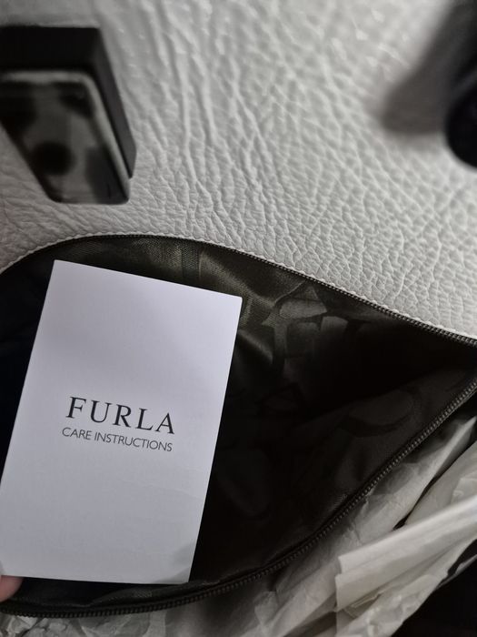 Nowa damska torebka skóra naturalna  FURLA wzór skóra węża