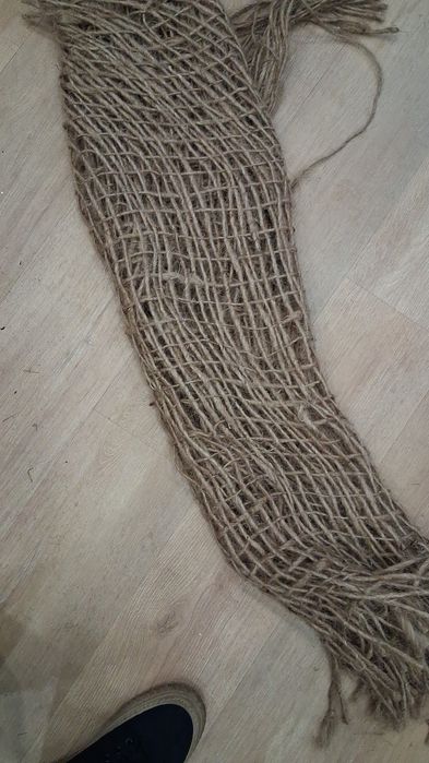 Rede geotextil de juta