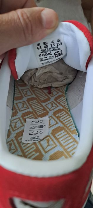 Puma suede clássico vermelho