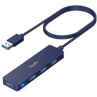 tsupy ultracienki przenośny 4 portowy ekspander usb 3,0