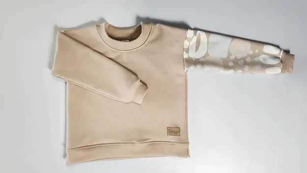 ! HIT ! Dres dziecięcy beżowy- komplet , idealny na wiosnę , unisex