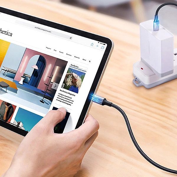 Kabel Ugreen Us316 Usb-c - Usb-c Pd Qc Fcp 100w 5a 480Mb/s 3m - szary