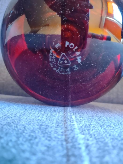 Żarówka kwarcowa firmy Polam 250W PRL