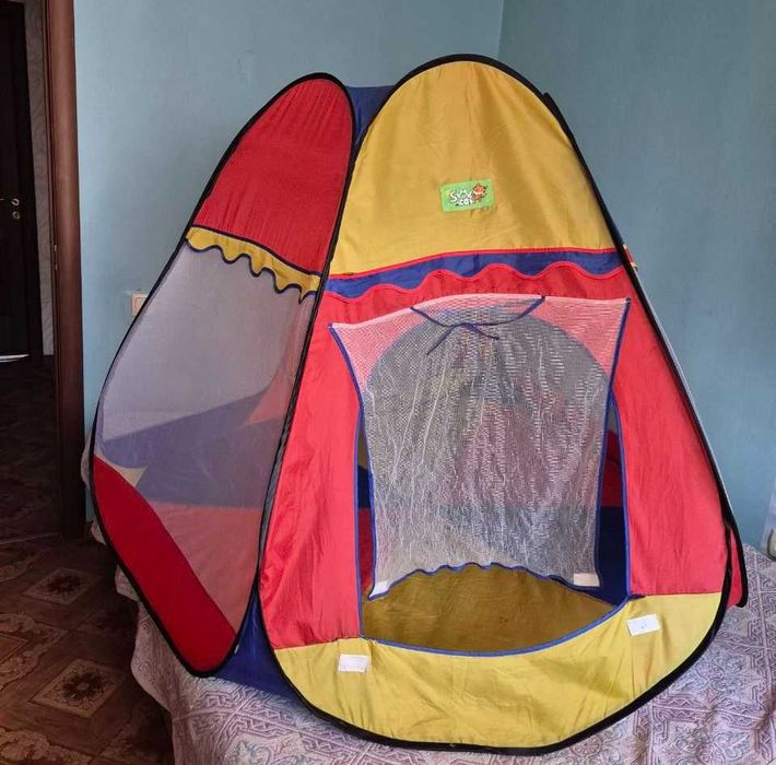 Дитячий ігровий намет-пірамідка для дітей 112x114x115 см