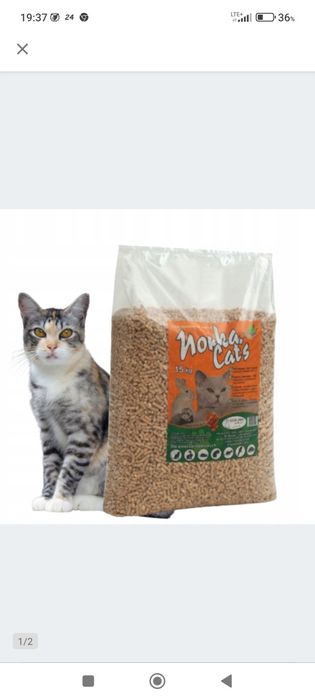 Żwirek drewniany Norka Cat's 15kg (naturalny)