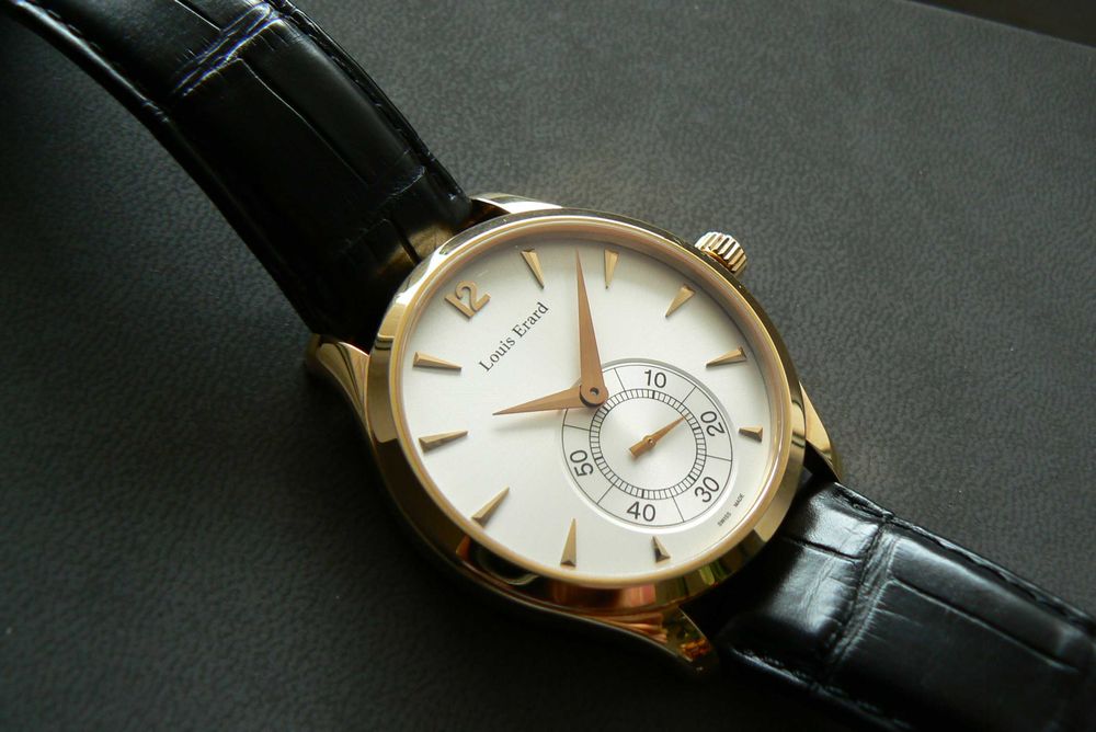 Louis Erard złoto 18K omega gold 750 złoty zegarek