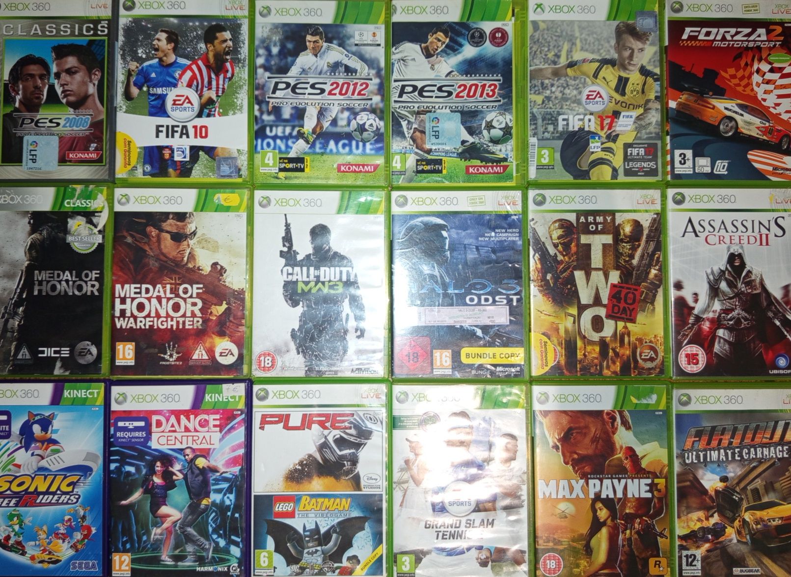 Jogos Xbox 360 originais - a partir de 3€