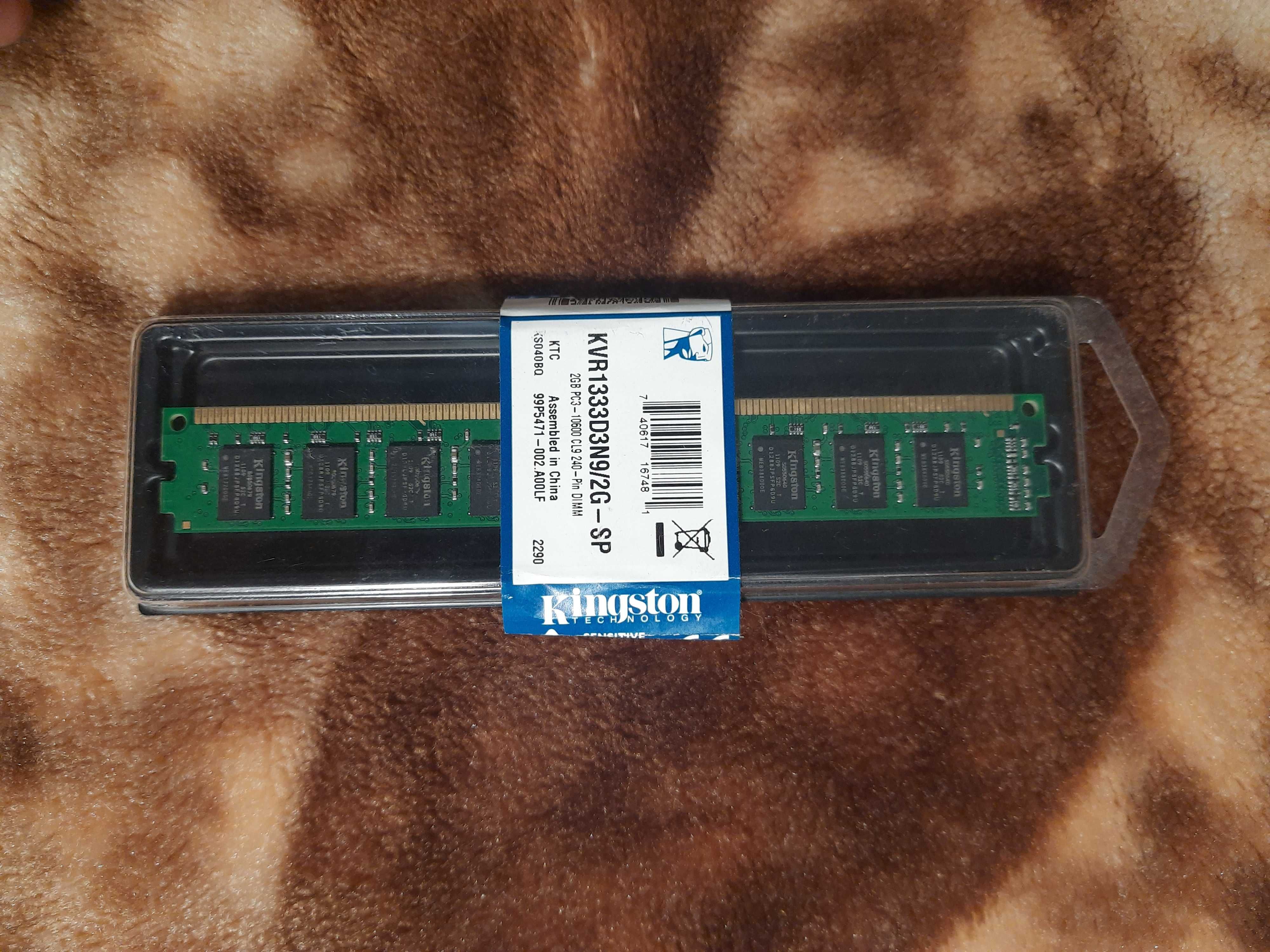 Оперативна память для ПК Кingston ddr3 2gb kvr1333d3n9/2g