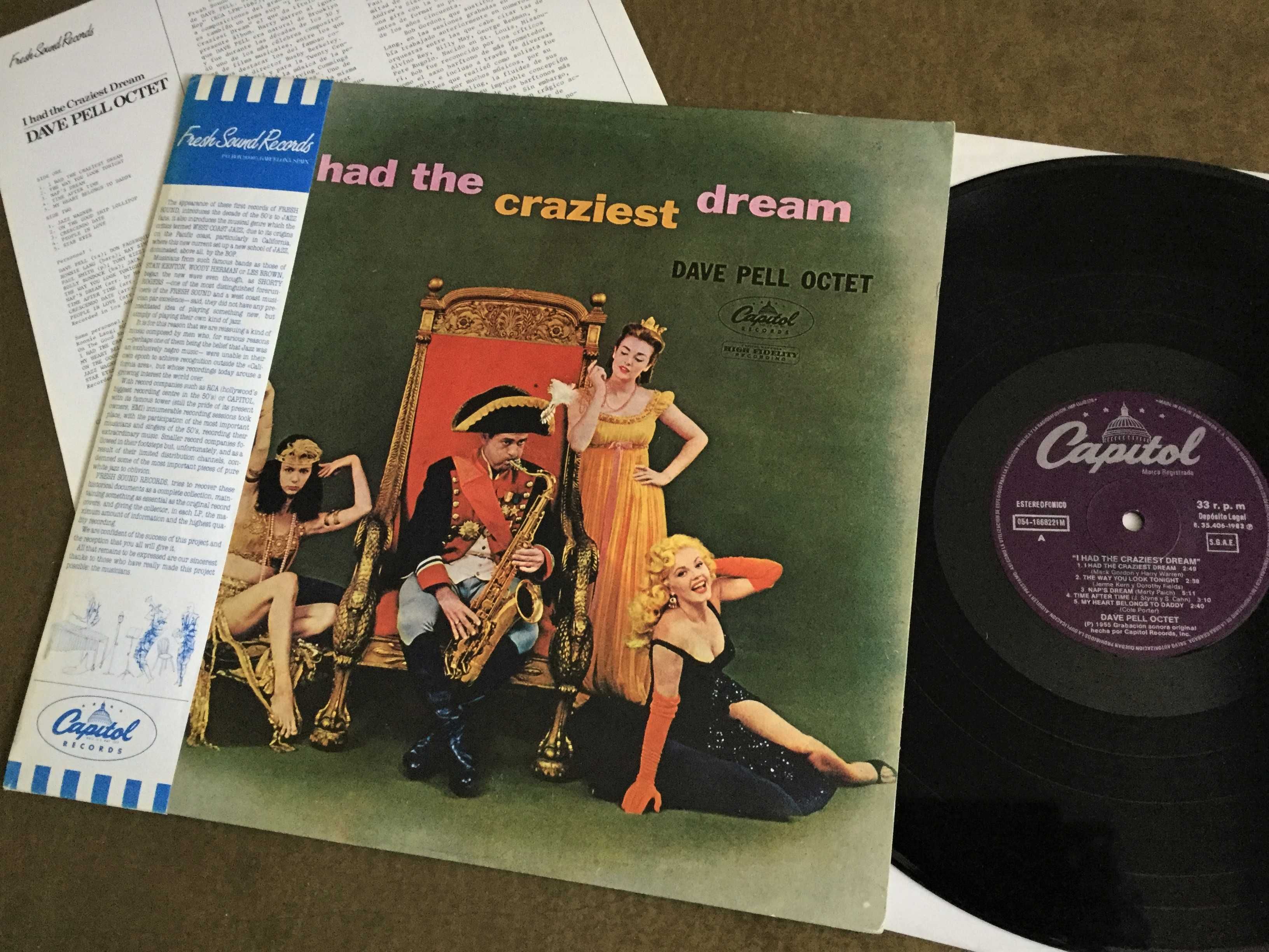 Dave Pell – I Had The Craziest Dream LP 1983r. (Zoot Sims) Jazz OBI