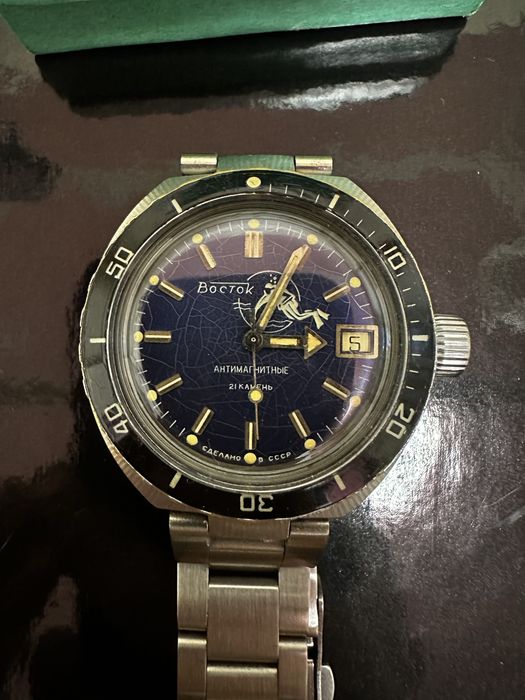 Продам часы восток амфибия «мужик в пузыре» не полет ракета слава