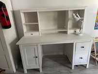 Biurko z nadstawką Hemnes