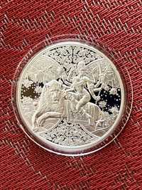 Богиня  ДУРГА  -  серебряная монета