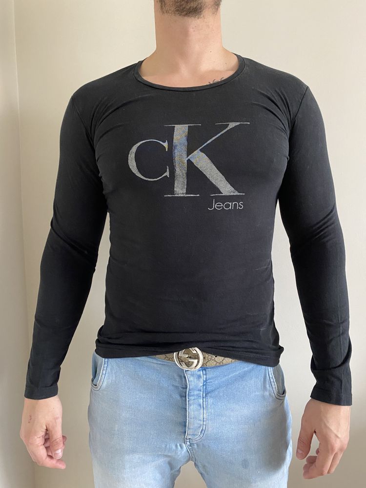 Bluzka z długim rękawem, longsleeve Calvin Klein, męska L