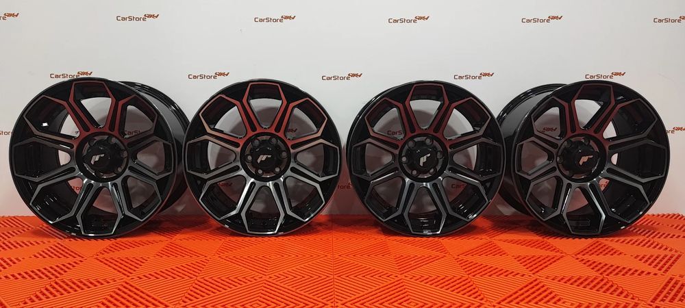 Jante Japan Racing JRX11 18x9 ET25 6x139.7 / 6x114.3 Black Machined w/
