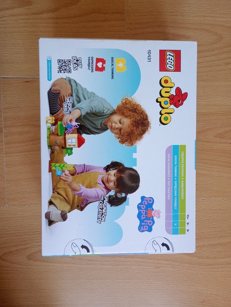 Nowe LEGO DUPLO, Ogród i domek na drzewie Peppy, 10431
