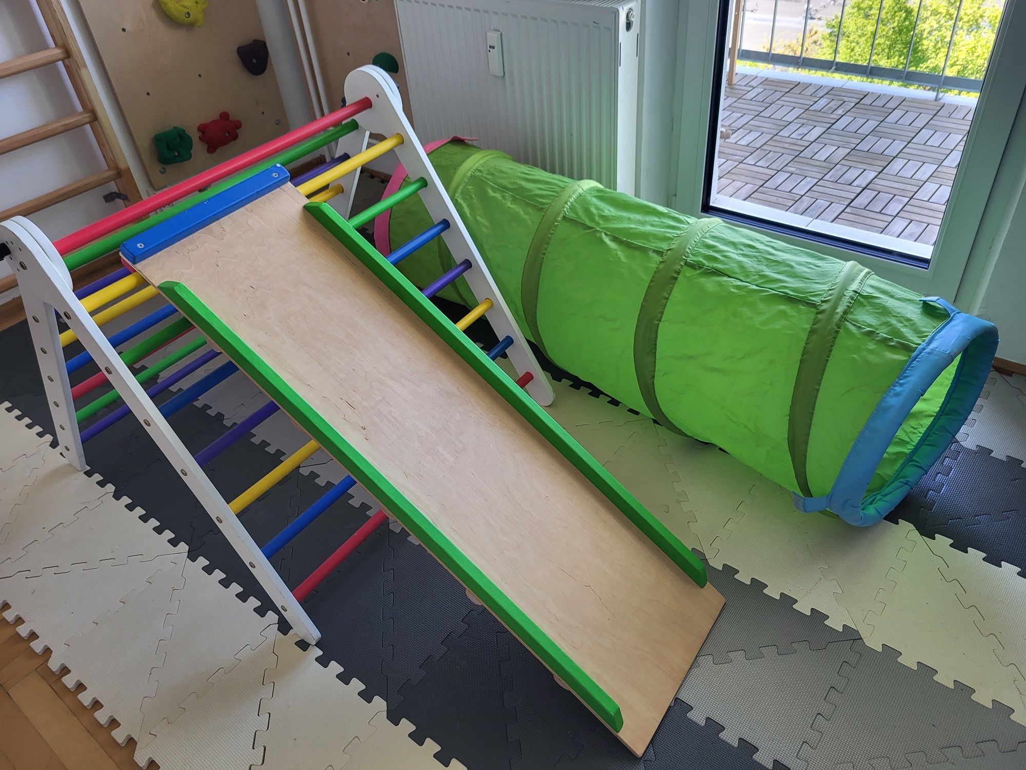 Trójkąt Piklera / drabinka + zjeżdżalnia + tunel ikea gratis