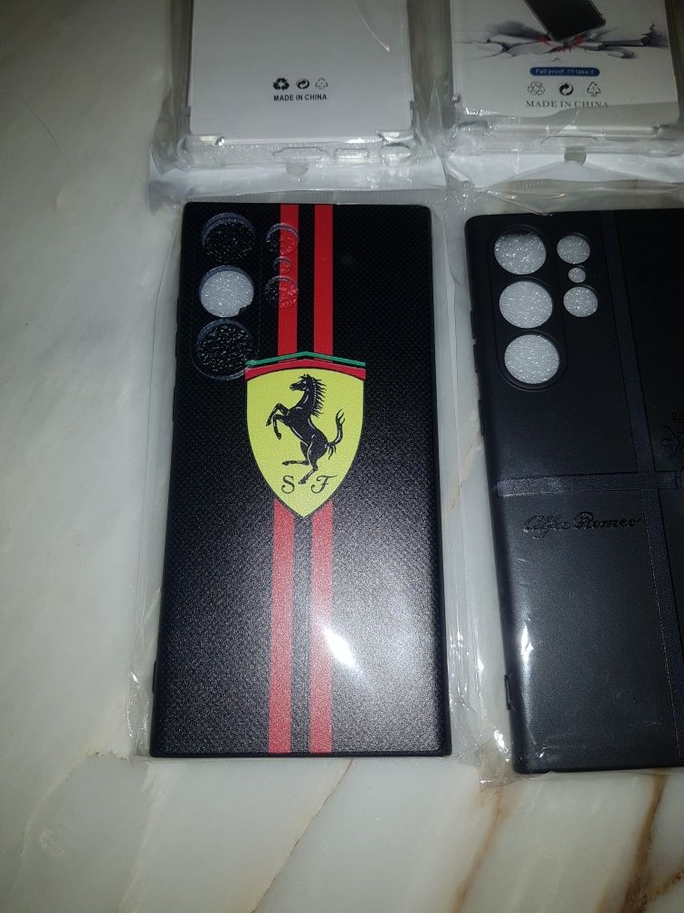 Capas Alfa Romeo/ Ferrari para Samsung S23 Ultra Plus