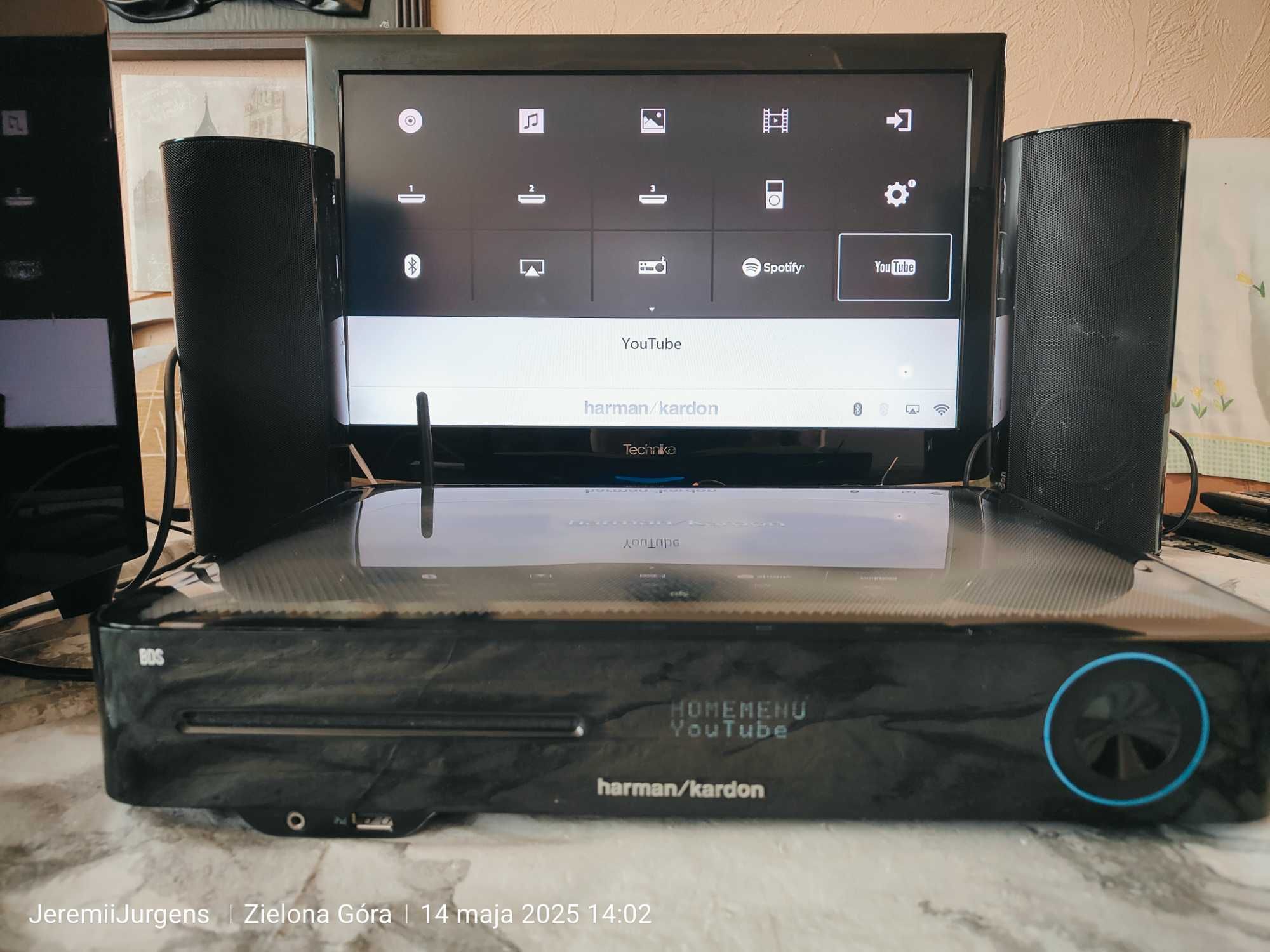 HARMAN KARDON Amplituner 2.1 BluRay HDMI Bluetooth NFC WIFI Pilot Kpl.