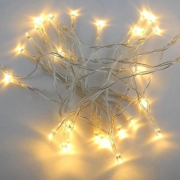 Новогодняя желтая гирлянда 45 метров, Гирлянда для дома 800 Led