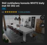 Stół rozkładany biały 3m