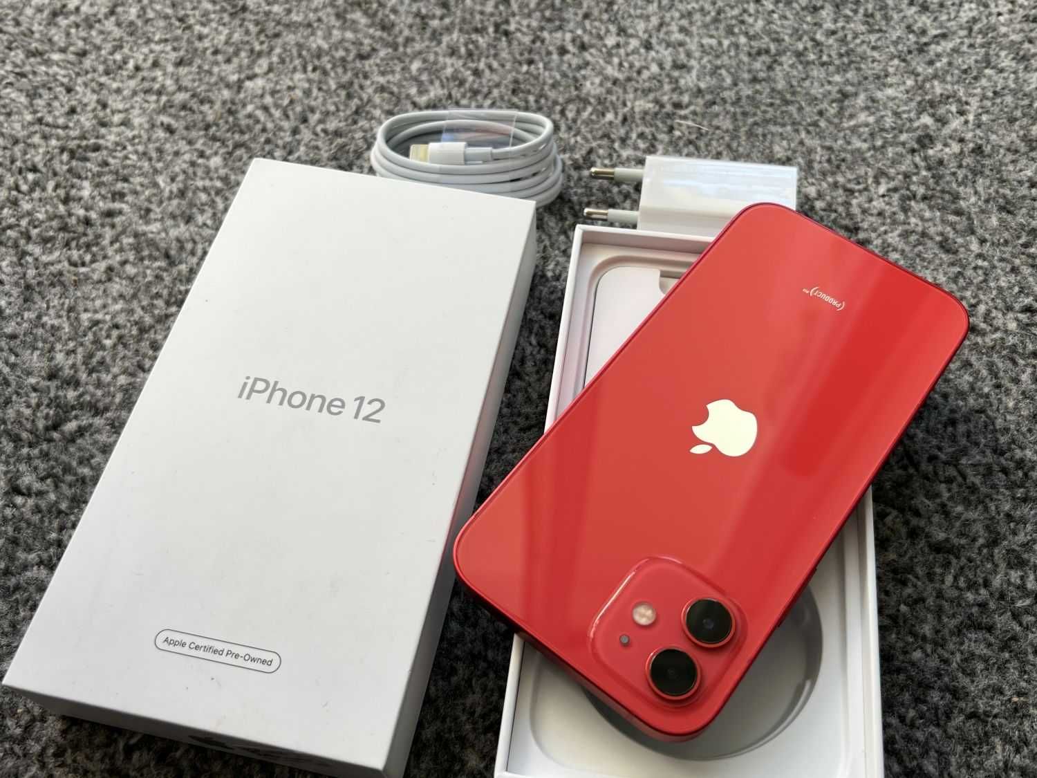 iPhone 12 64GB RED Edition Czerwony Limitowany Bateria 100% Gwarancja
