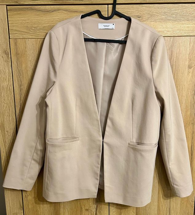 Elegancka beżowa marynarka Reserved XXL