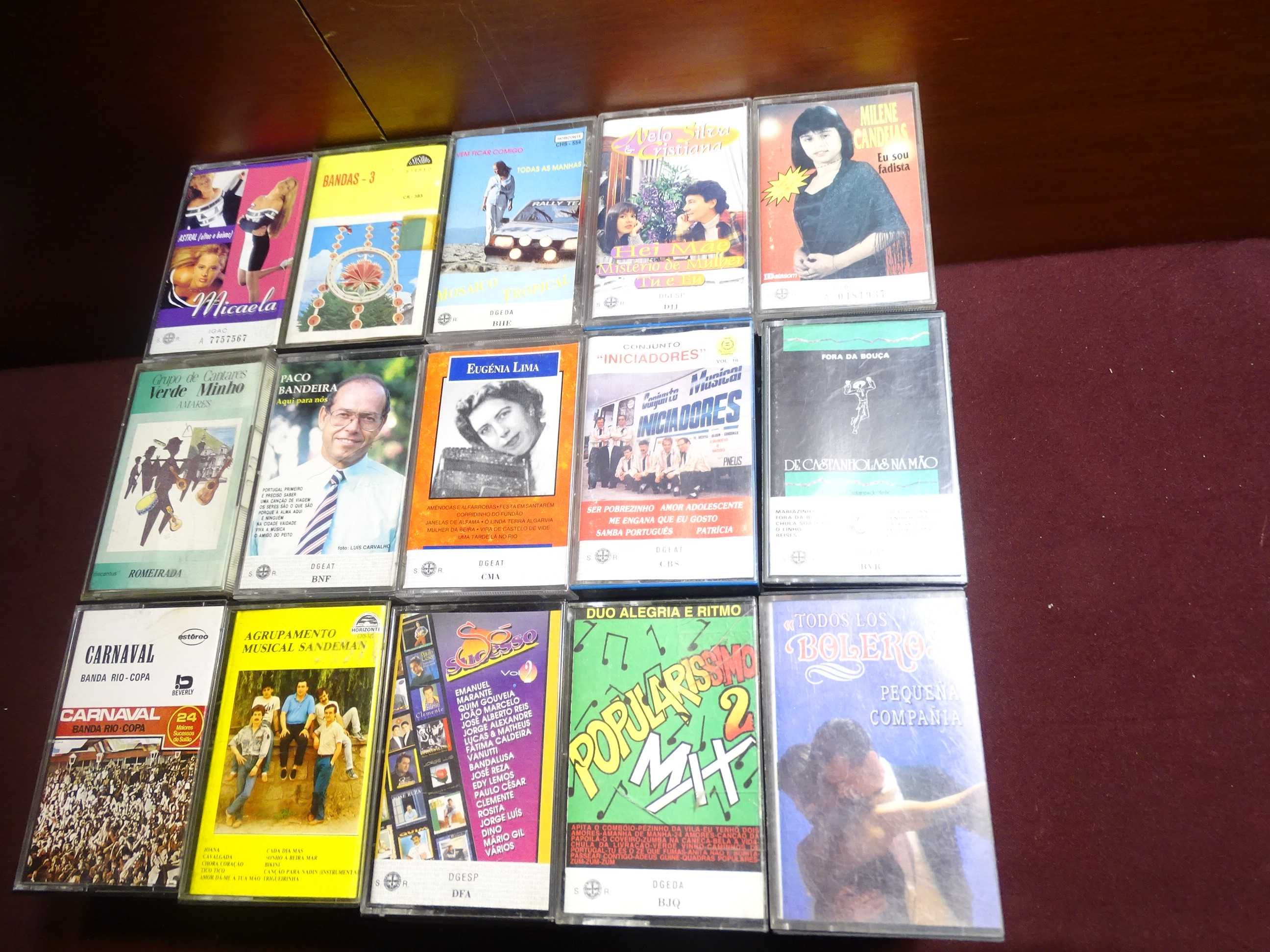 Lote de Cassetes Musica Portuguesa e internacional em bom estado