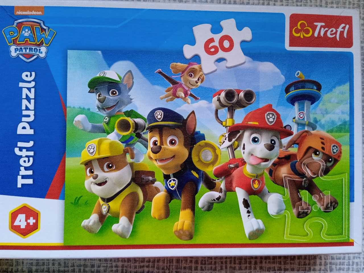 Puzzle Psi Patrol, Kubuś Puchatek i klocki Clementoni