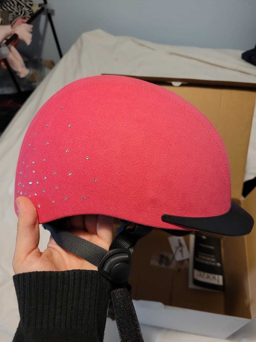 Toque novo rosa para equitaçao medidas 53-55 S