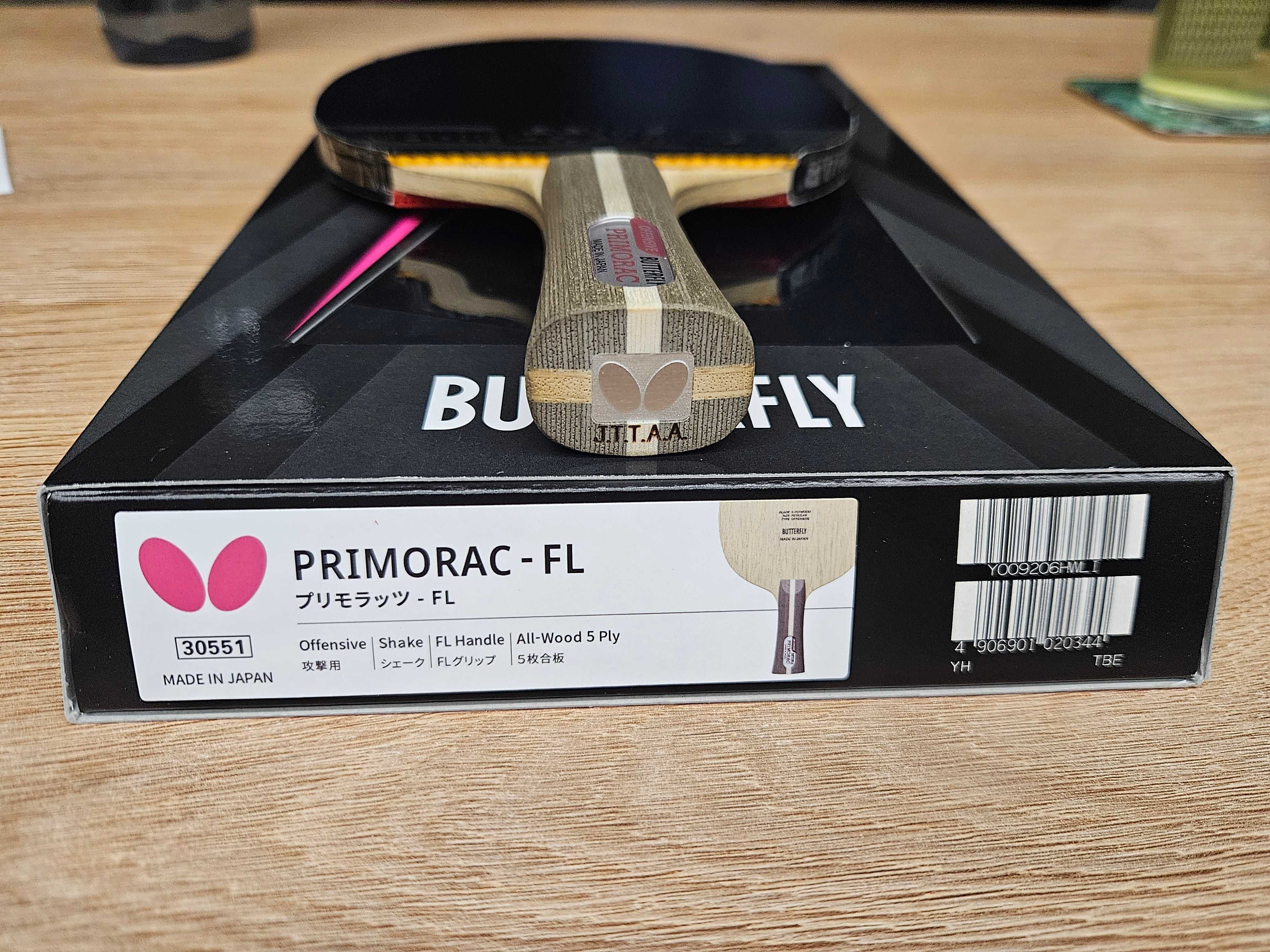Deska Butterfly Primorac Japan + Tibhar MX-S + Donic Acuda S2
