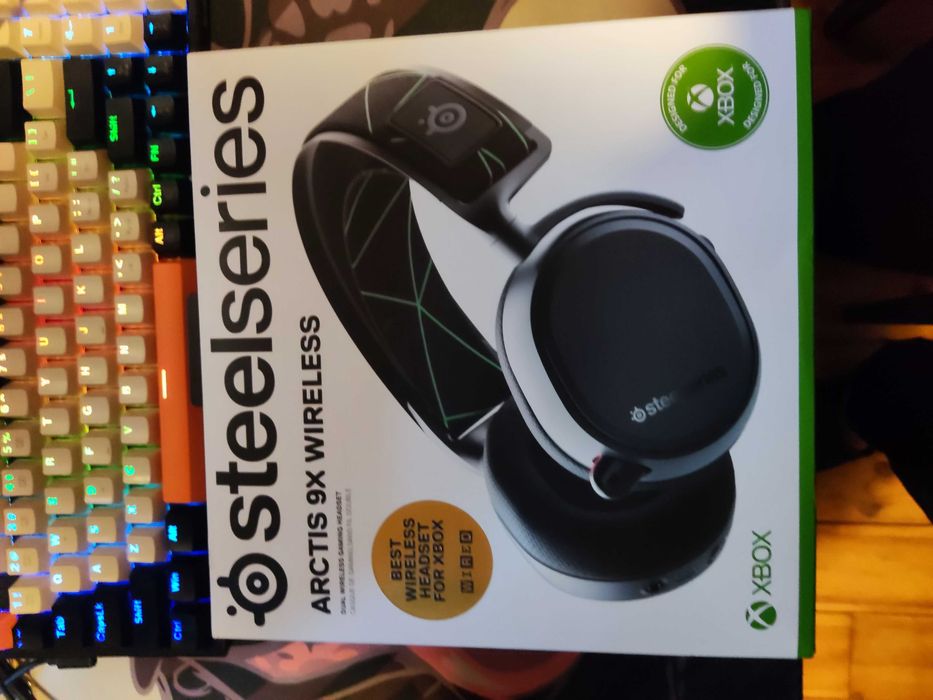 SteelSeries Arctis 9X – stan idealny, oryginalny kabel + AUX 1,5 m