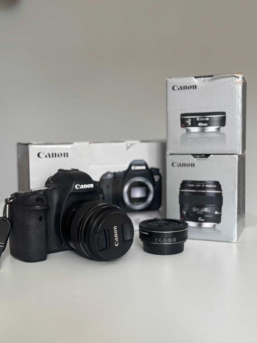 Canon EOS 6D + Obiektyw 85mm EF 1:1.8 + Obiektyw EF 40mm 1:2.8