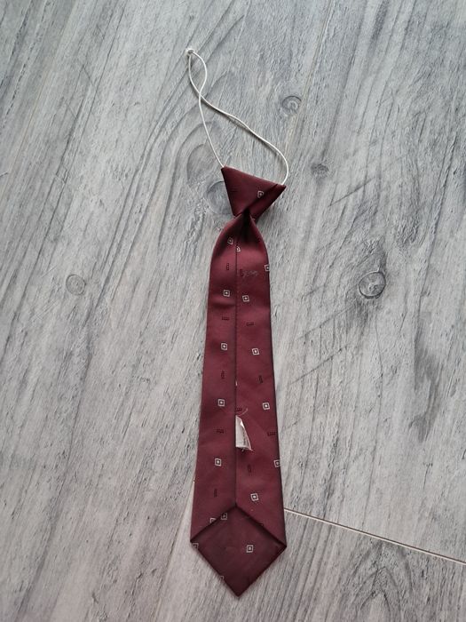 Krawat na gumce bordowy