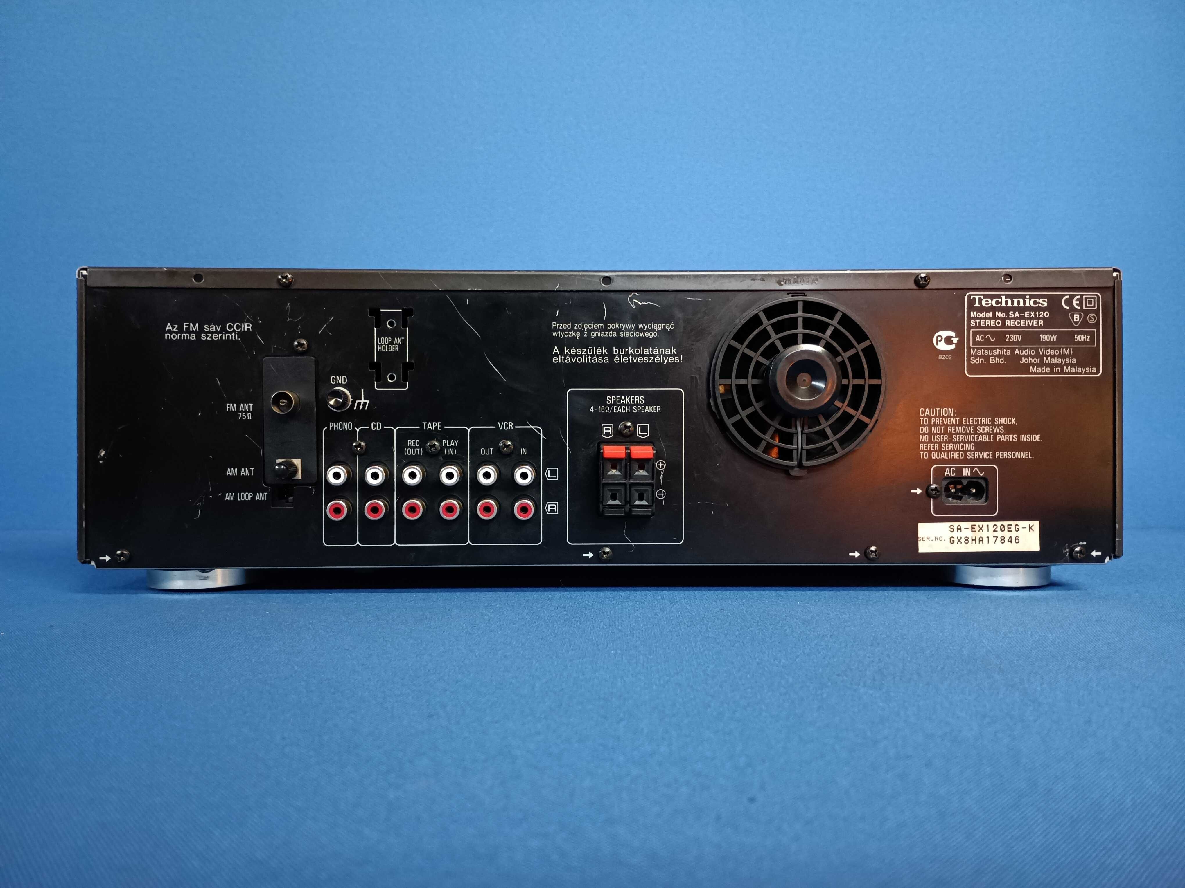 receiver TECHNICS SA-EX120 ( 2 X 80 watts into 8Ω )