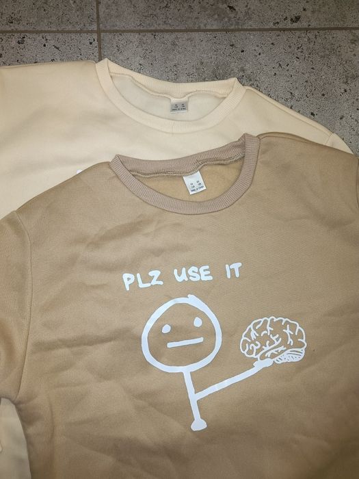 2x nowa bluza brain plz use it rozm. 140cm